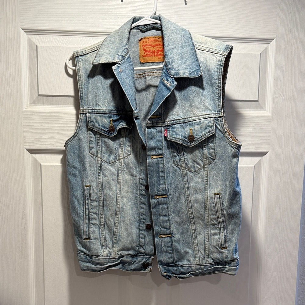 Levi's Classic Blue Denim Vest